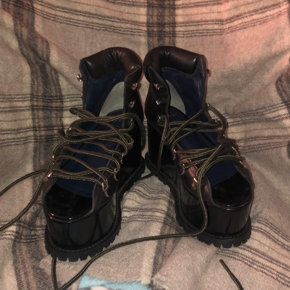 sacai platform sandals